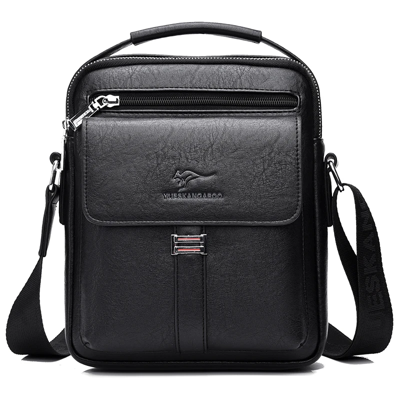 Kangaroo Luxury Brand Men\'s Shoulder Bag Vintage Messenger Bag Leather Men Handbag Split Leather Crossbody Bags For Men 2020 New