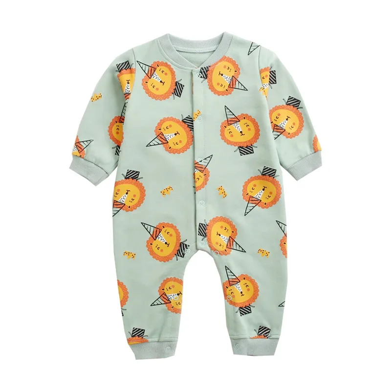 

One-piece spring autumn baby clothes cartoon long-sleeved romper baby animal romper Boy girl clothing newborn long rompers