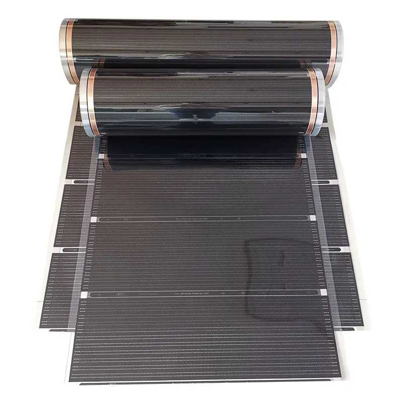 220V 50cm Width Healthy Floor Heating Infrared Underfloor Heating Carbon Film Heater Electric Carbon Crystal Fiber Heating Film