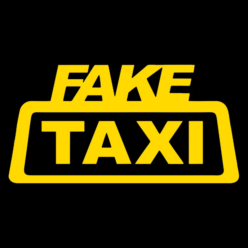 CS-158#18x9cm Car Sticker Funny Fake Taxi vinyl decal auto car stickers on bumper rear window