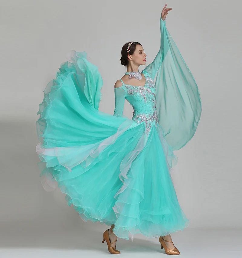 Standard Ballroom Dancing Dress Women High Quality Flamenco Waltz Stage Skirt Ballroom Competition Dance Dresses