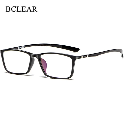 BCLEAR-gafas ópticas ultraligeras para hombre y mujer, montura de fibra de carbono para negocios, miopía, hipermetropía, a la moda