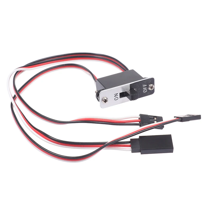 1Pc RC Switch On- Off With Spare Male Plug Heavy Duty W/FUTABA Connector High Quality