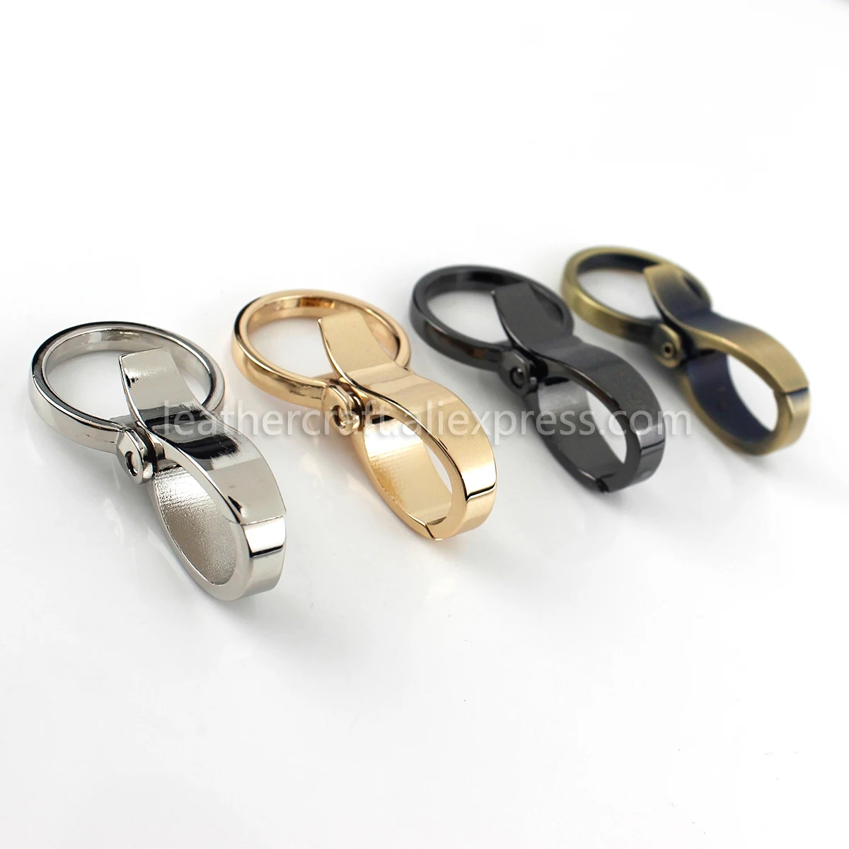 1x Metal Snap Hook Trigger Lobster Clasp Clip Spring Gate for Leather Craft Bag Strap Belt Webbing Keychain