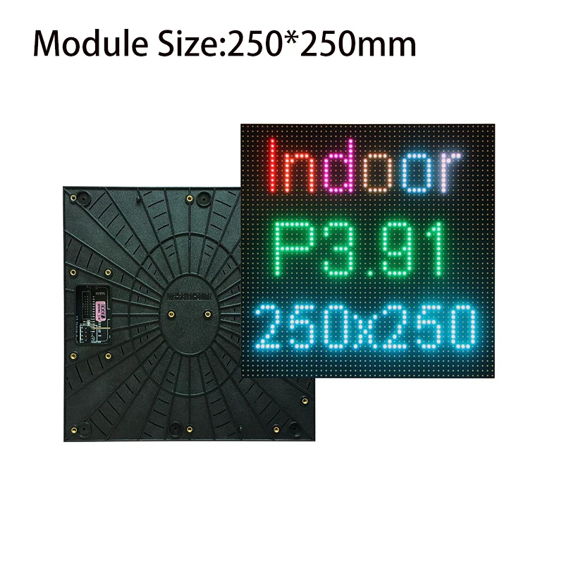 8Pcs/lot P3.91 Indoor 1/16Scan Full color LED display Module , LED display panel 250 * 250 mm