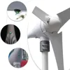 風力タービン発電機,600w,12v,24v,3枚または5枚のブレード,12メートル/秒s,低速風車,ledインジケーター,無料のmppt充電コントローラー付き 3