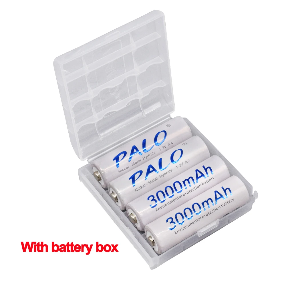 パロ3000 2600mahの1.2v単三ニッケル水素電池と1100 1350mah aaaのバッテリーニッケル水素aa aaa 1.2v充電式電池充電器