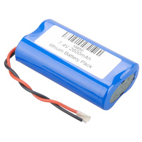 7.4 V 18650 lithium battery 2600 mAh rechargeable battery pack loudspeaker speaker with protection plate