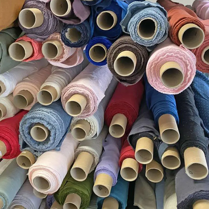 Pure Linen Fabric for Sewing Cloth, 100% Natural, Yarn-dyed, Dresses, Robe, Thin, DIY, Handmade Designer, High Quality