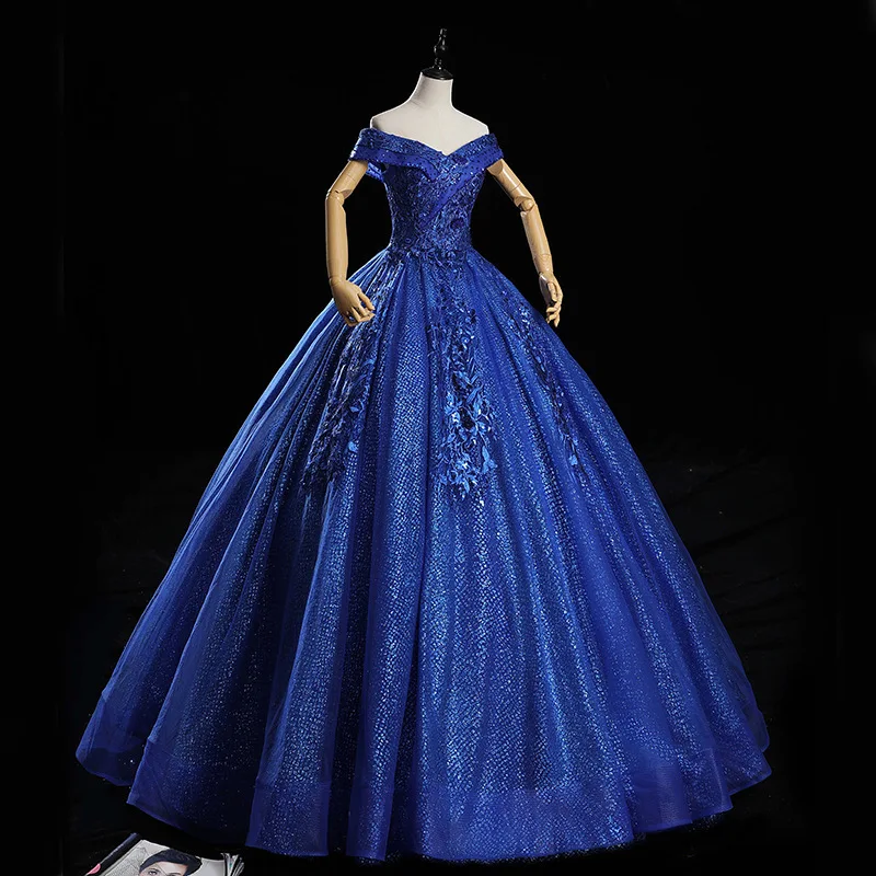 Quinceanera Jurken 2021 Nieuwe Gryffon Luxe High-End Sexy Party Prom Dresss V-hals Baljurk Sequin Vintage Vestidos Jurk