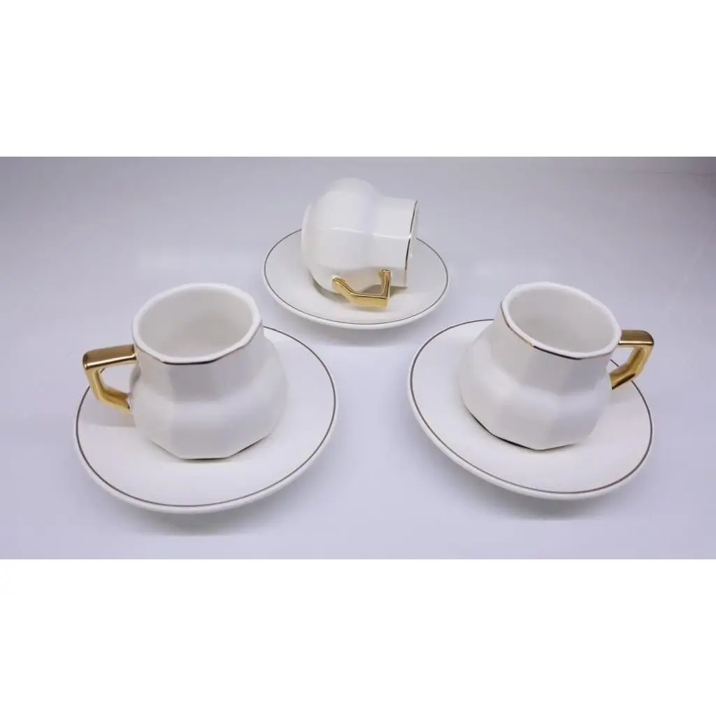 DOLBOVI Acar 6'lı Porcelain Square Mat coffee cup Pad 10265-BEYAZ mug кружка coffee cup cup