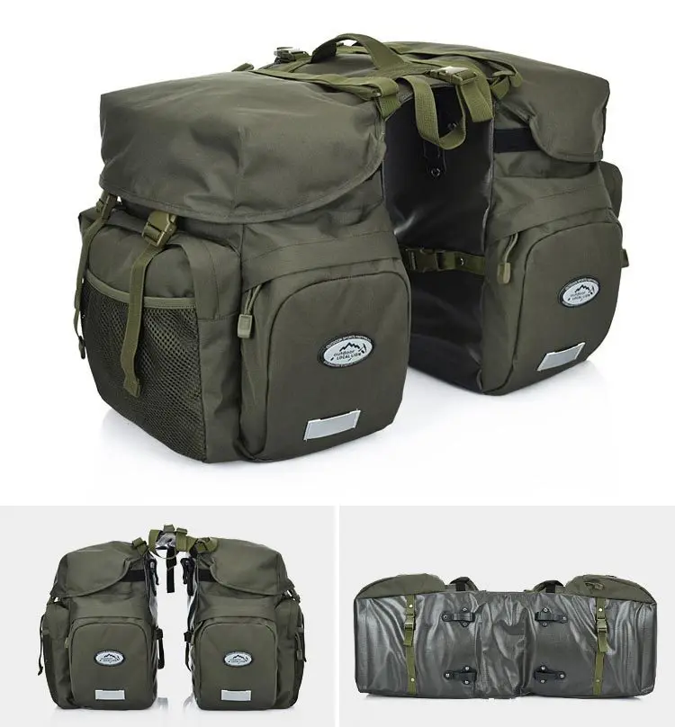 50L Fahrrad Tasche Mountain Road Sattel Radfahren Taschen Fahrrad Hinten Sitz Tasche Doppel Seite Rack Schwanz Sitz Pannier Pack Fahrrad Zubehör – Detail 18