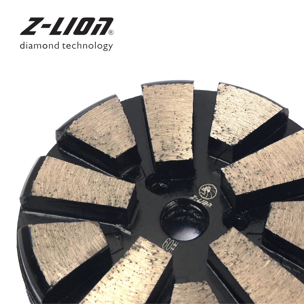 Z-LEAP 5pcs/Set 3inch Diamond Polishing Pads Metal Bond Concrete Abrasive Wheels Wet Dry Use For Floor Polishing Machine