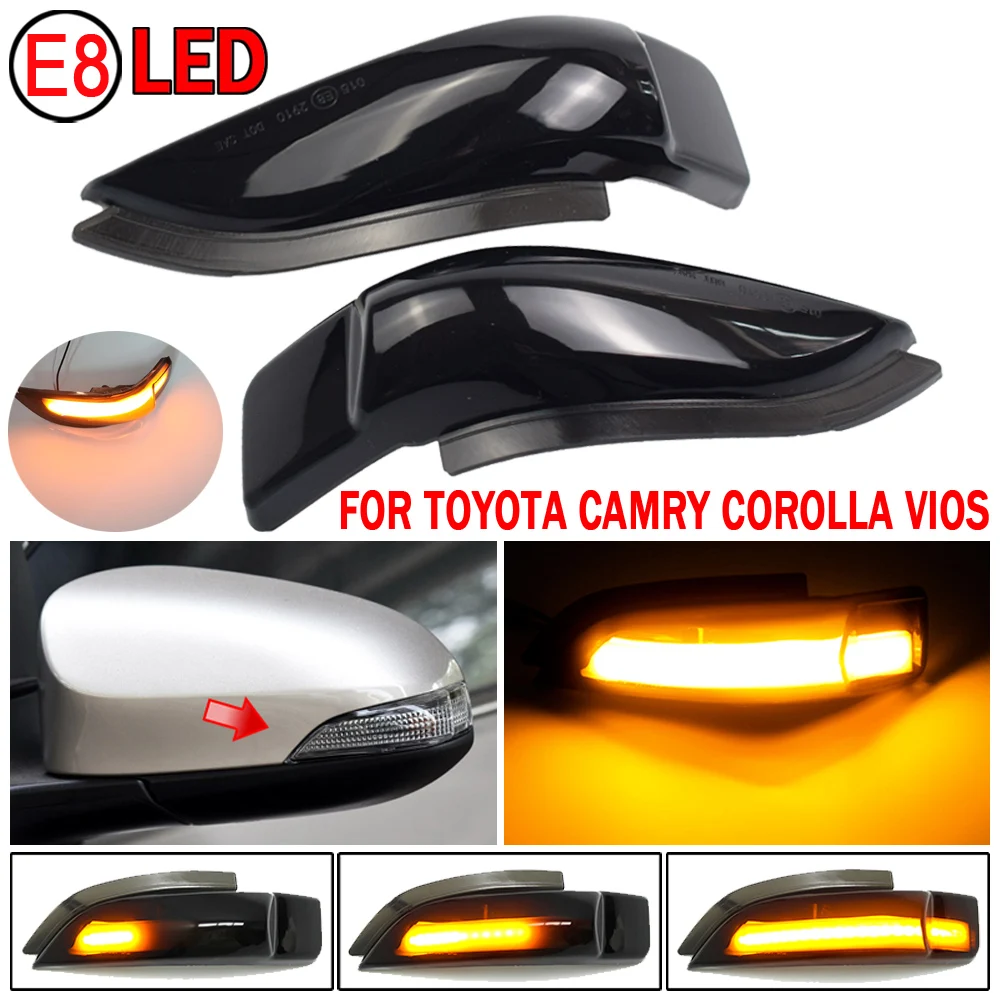 For Toyota AQUA COROLLA AXIO FIELDER AURIS PREMIO ALLION PRIUS C VITZ LED Dynamic Turn Signal Light Rearview Mirror Indicator