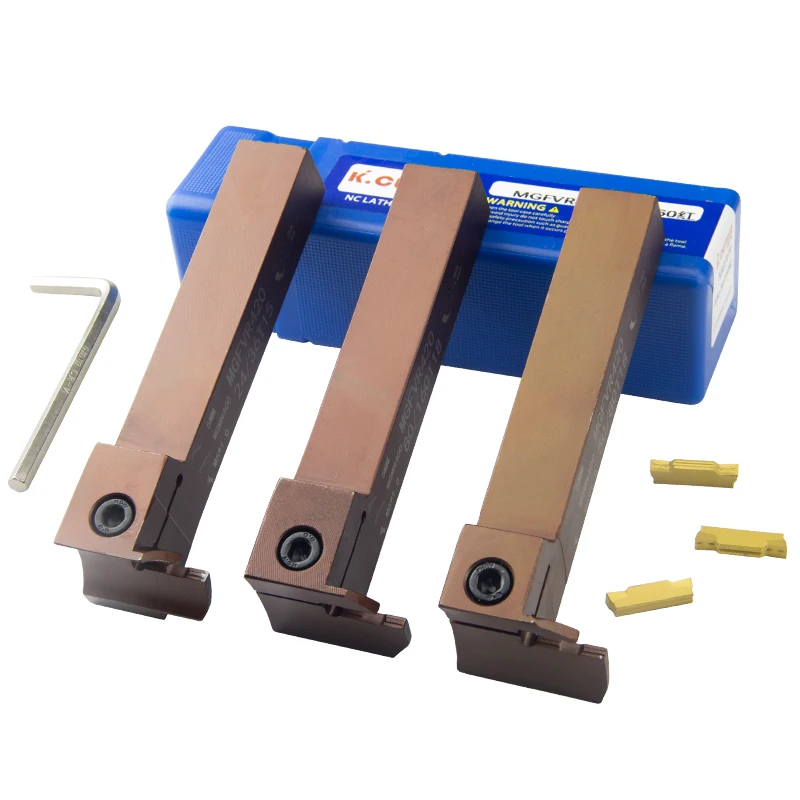 Imagem -03 - Mgfvr 7-shaped Face Groove Cutter Mgfvr420 Mgfvr425 Double Head Processing Range 24400 Carbide Insert Mgmn400 Slotting Tool