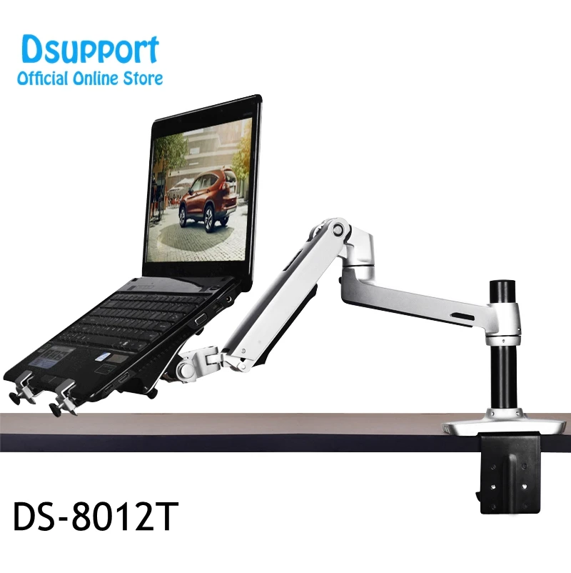 V6 + 1T настольное крепление из алюминиевого сплава, сверхдлинный кронштейн, двойного назначения, держатель для ноутбука/монитора, кронштейн для крепления ноутбука с полным движением