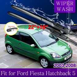 Car Wiper Blade for Ford Fiesta Hatchback 5 MK5 2003~2008 Front Windscreen Wipers Car Accessories 2004 2005 2006 2007