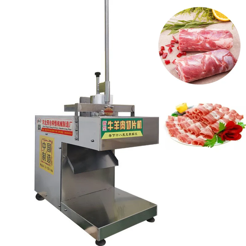 

Frozen Pork Belly Meat Slicer Beef Planing Machine Meat Cutting Machine Mutton Roll Slicing Machine