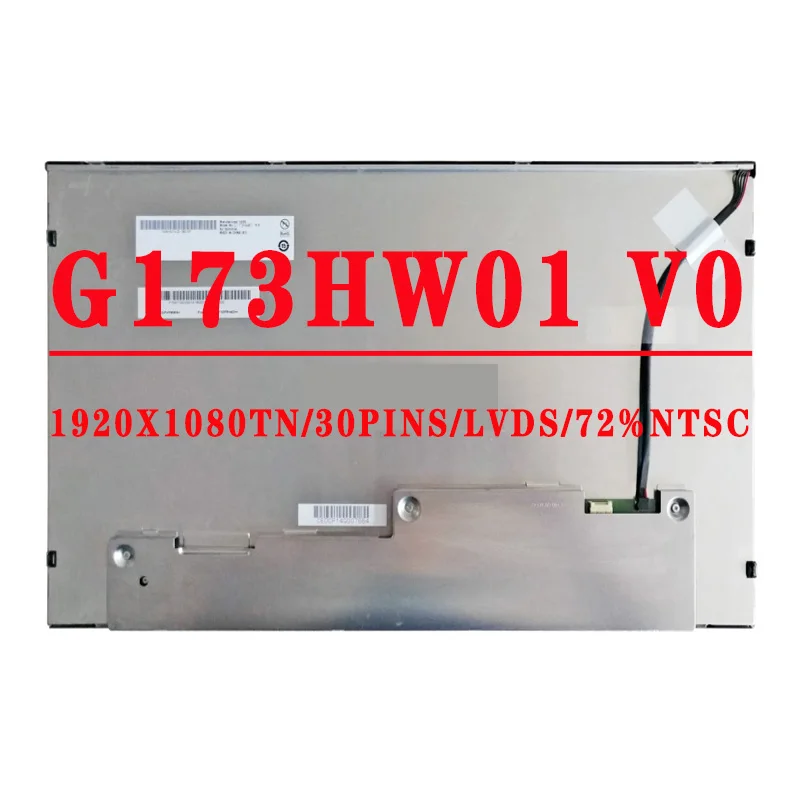 V.0 17. Monitor Tft Lcd de Polegadas 1920×1080 com Alto-falante de Áudio do pc de Lvds Vga e para o Computador Portátil de Windows Diy G173hw01 v0 G173hw01