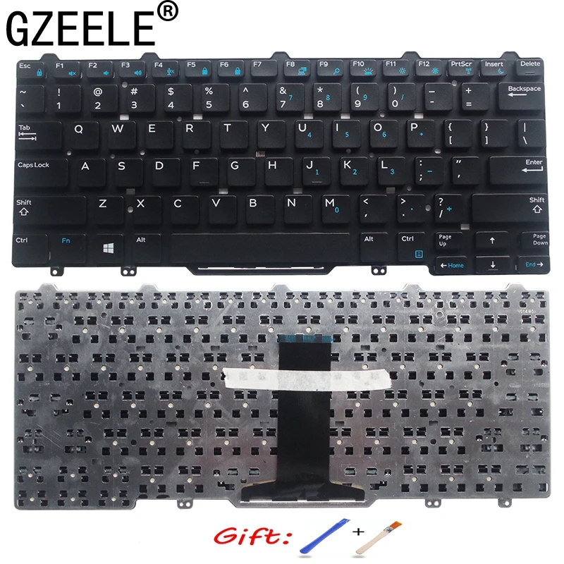 AR/US New English laptop keyboard for Dell Latitude 3340 E3340 E5470 7350 US without frame 9Z.NB2UC.A01 With/Without backlight