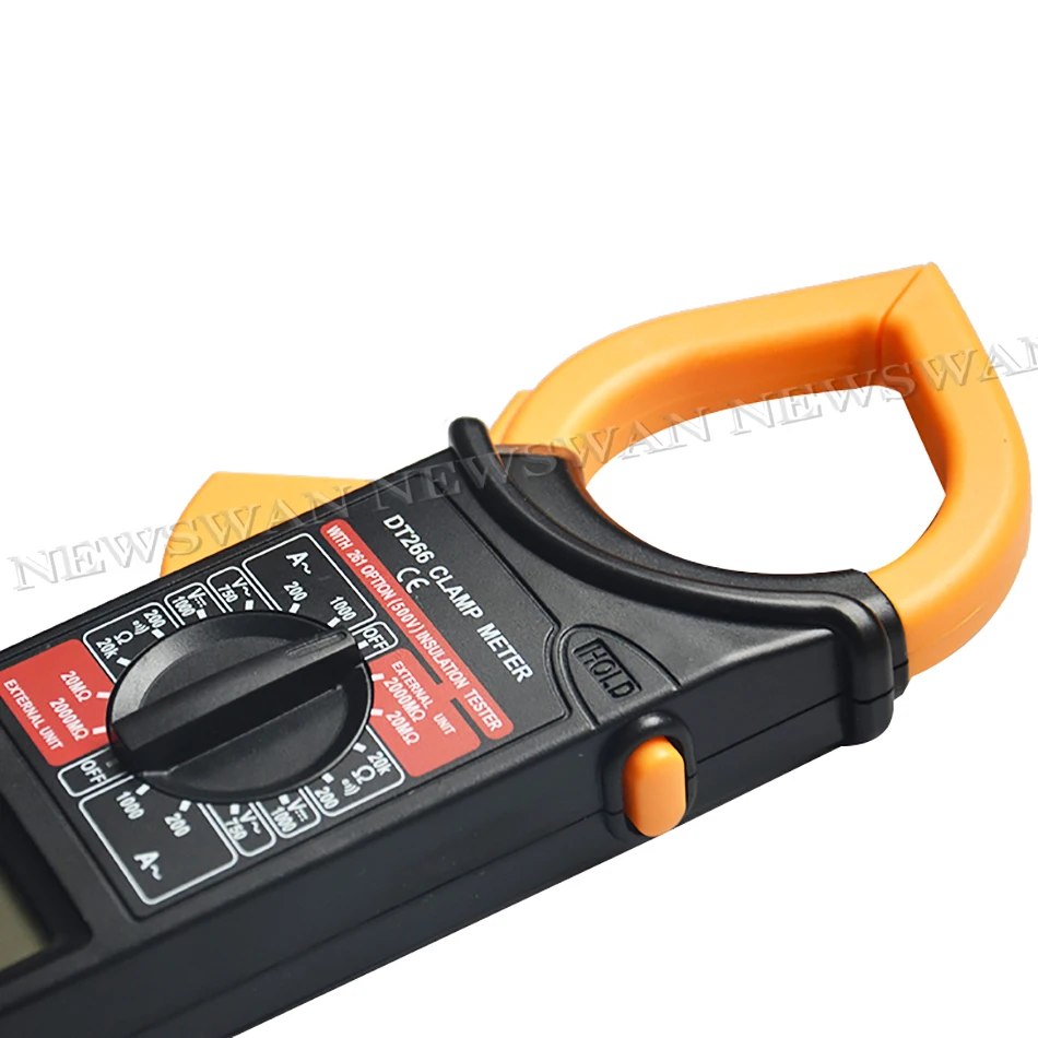 DT-266 LCD Display AC DC Multimeter Electronic Tester Digital Clamp Meter