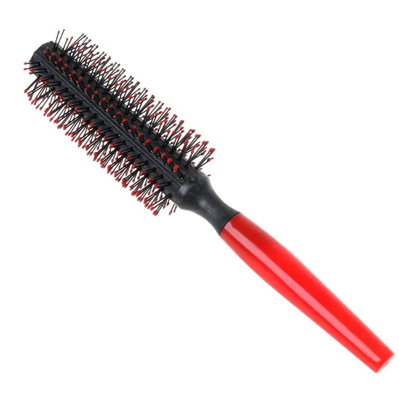 Feminino meninas rolo plástico redondo pente cabelo encaracolado cilindro pêra flor redonda cabeleireiro massageador escova salão beleza ferramenta dropship