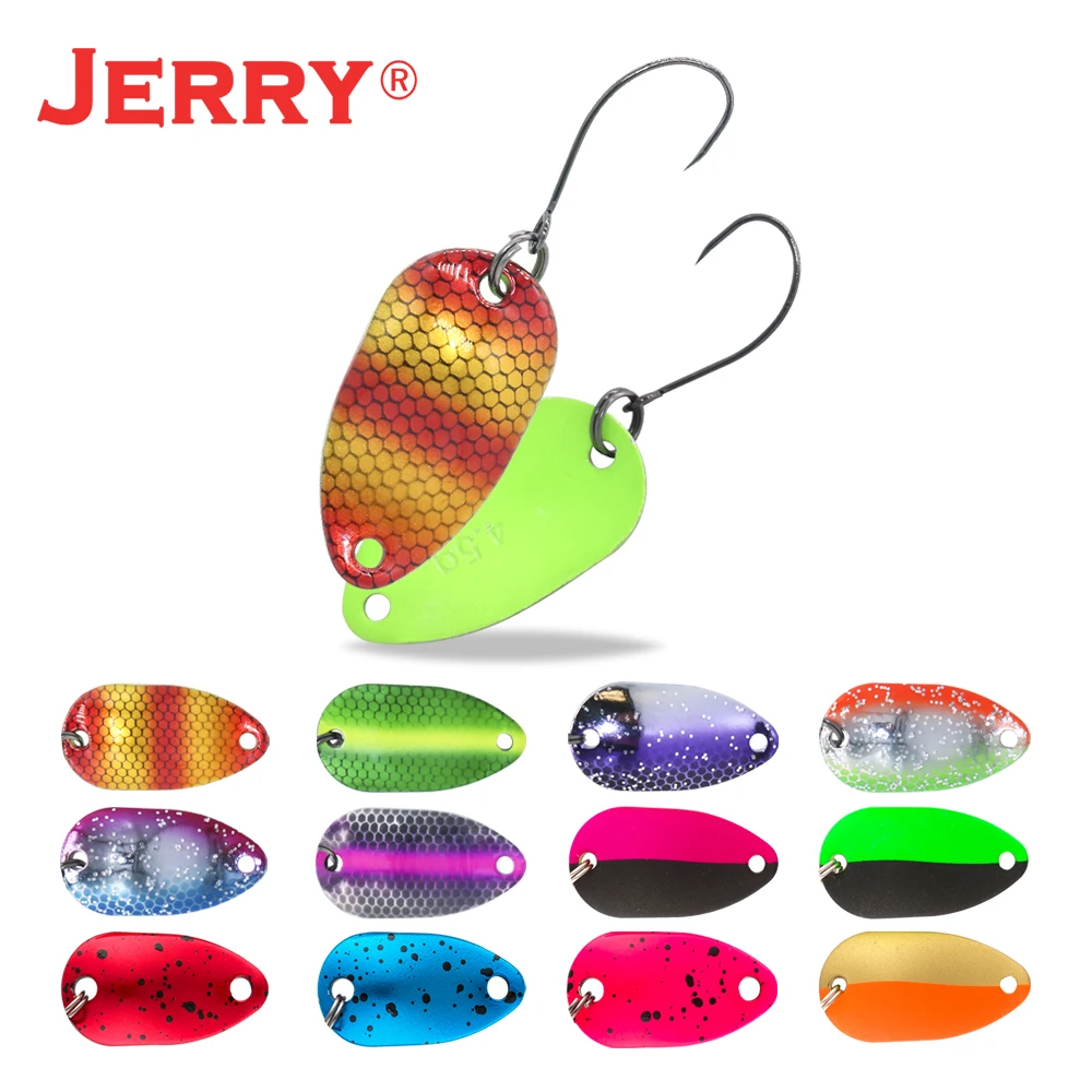 Jerry Gemini Pesca 2g 3.5g 4.5g Multiple Colours Micro Fishing Spoons Trout Spoon Wobbler Fishing Lures Spinner Bait