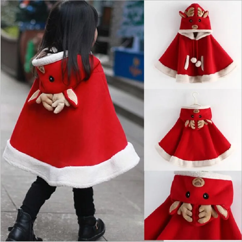 

Cute Christmas Claok costumes girl Santa Claus Costume Sweet Santa Dress