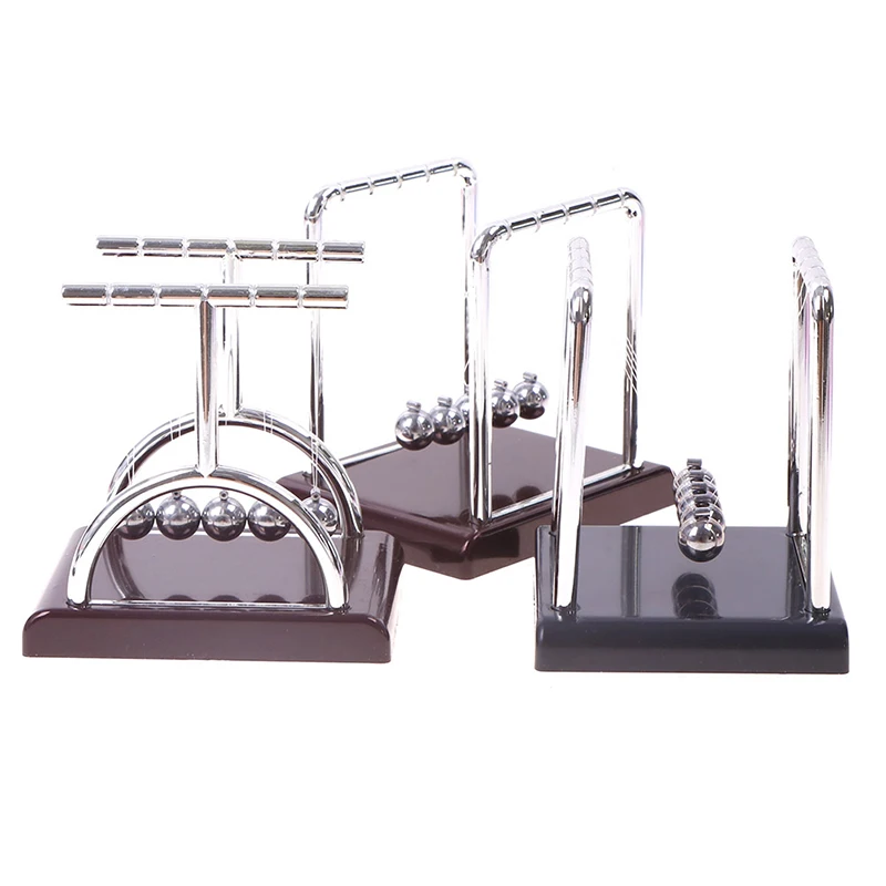 Crafts Newton\'s Cradle Desk Table Decor Metal Pendulum Ball Newton Ball Physics Science Pendulum Steel Balance Ball