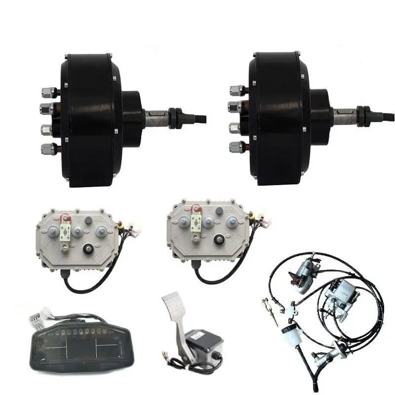 QSMOTOR205 Daul 3000W Hub Motor Light Electric Car Conversion Kits