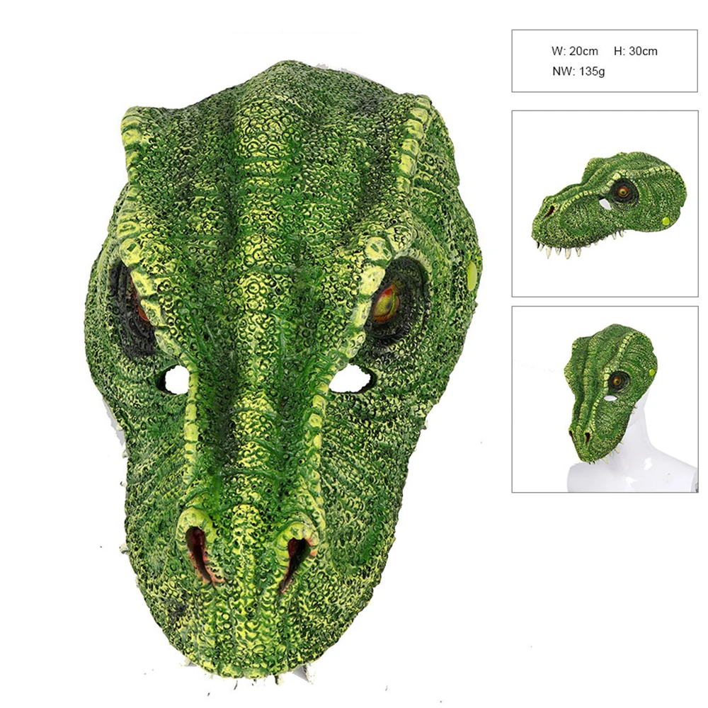 New Animal Halloween Carnival Dinosaur Mask Party PU Foam Tyrannosaurus Face Shield Cosplay Costumes Unisex Festival Funny Adult