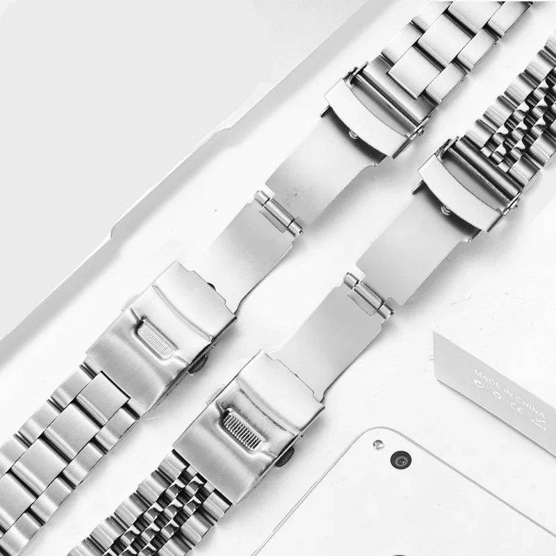 CICIDD Stainless Steel Watchstrap Rpelacement Metal Belt For C-ASIO MDV-106 107 Men's Watch Chain 20mm 22mm