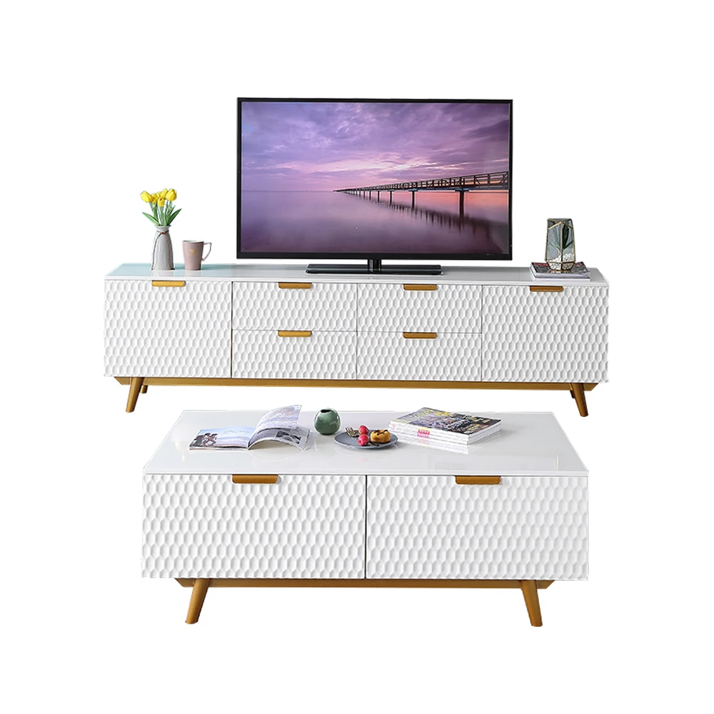 Panel de madera de diseño para mesa de TV, soporte para monitor de tv, mueble para mesa de tv, mesa de centro de café