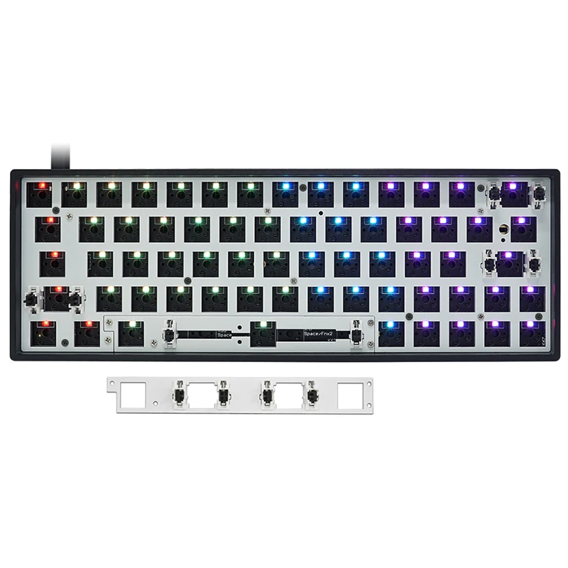 

GK64X GK64XS Hot Swappable 60% Custom Mechanical Keyboard Support Split Spacebar Rgb Switch Leds Type C Software Programmable