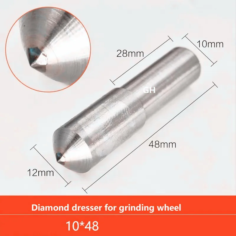 GHYONG Konischer Diamant-Schleifstift für Schleifscheiben, Schleifwerkzeug, Einzelspitzen-Schleifstift, 1 Stück – Detail 5