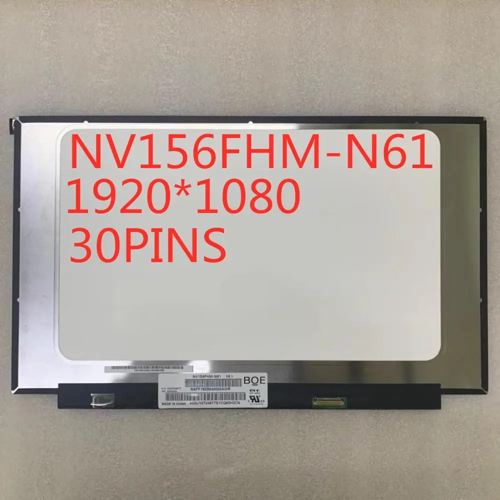 15.6-inch Narrow-Edge IPS LCD NV156FHM-N61 FHD 1920X1080 Upgrade LCD IPS panel  72%