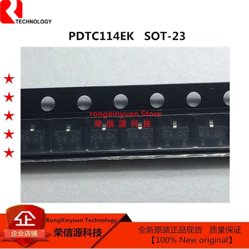 

PDTC114EK Marking: 04 2020+ SOT-23 PDTC114 NPN resistor-equipped transistor; R1 = 10 kohm, R2 = 10 kohm 100% New original