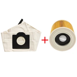 Filtre Hepa et sacs à poussière lavables pour Karcher, pièces d'aspirateur, accessoires, WD3, MV3, WD3200, SE4001, A2299, A2204, A2656