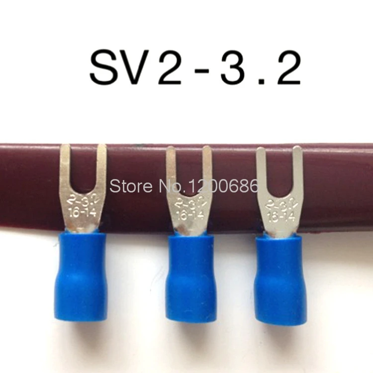 

SV2-3 GB copper 0.8 thickness SV2-3.2 fork cold junction terminals thickened 100 loaded