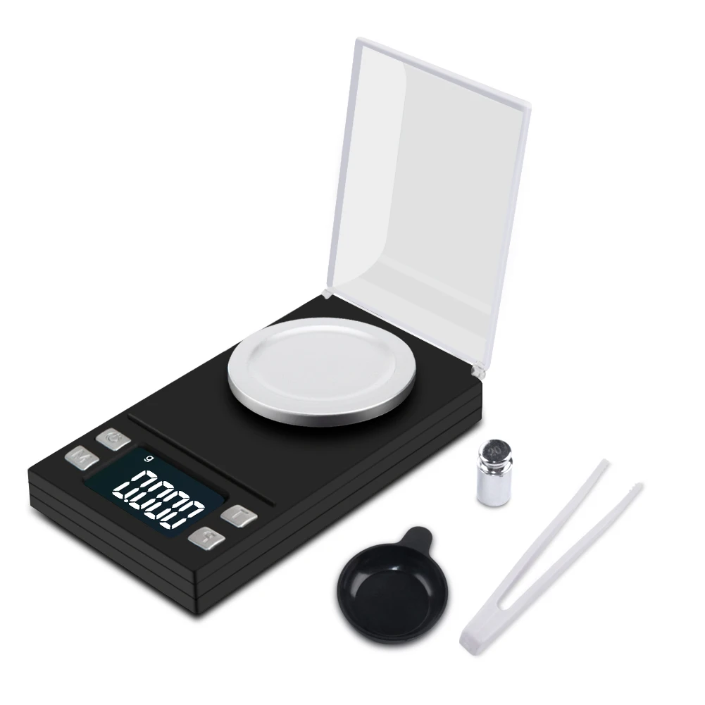 100g/50g/20g Mini Digital Waage Hohe Genauigkeit 0,001 Taschenwaage Schmuck Gold Gramm Balance Gewicht für Heilkräuter Labor – Detail 14