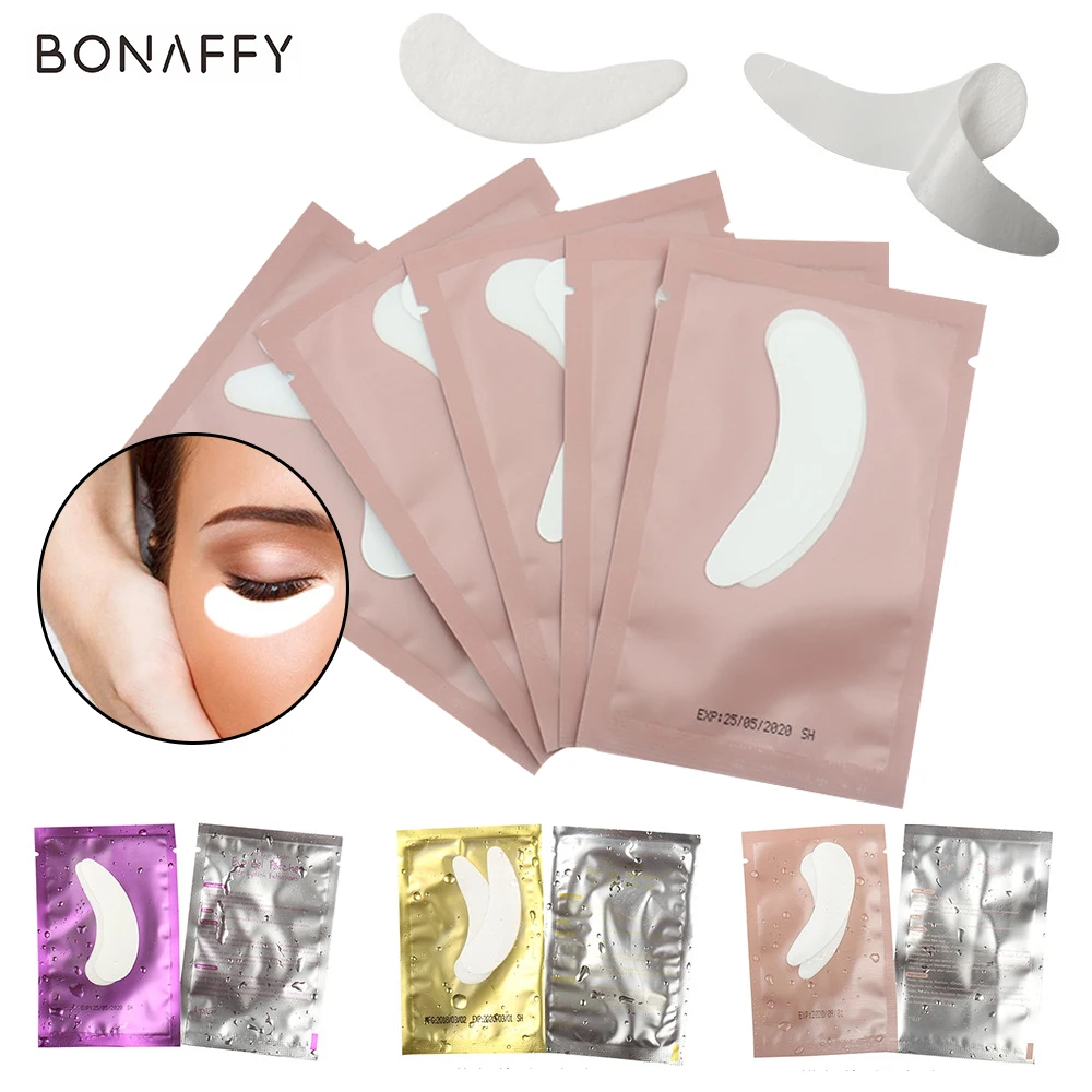 200pairs Eyelashes Pads Gel Patch Grafting Eyelash Under Pads Eye Patches For Eyelash Extension Paper Sticker Wraps Makeup Tools