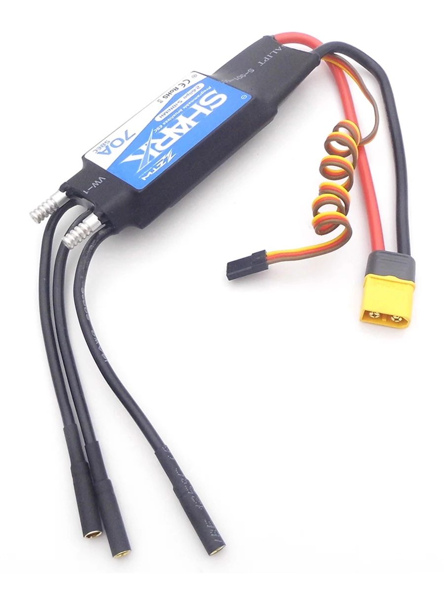 2-6S 70A ESC Water Cooling Speed Controller Brushless Motor ESC 5.5V/5A BEC for RC Boat Marine Speed MONO Yacht