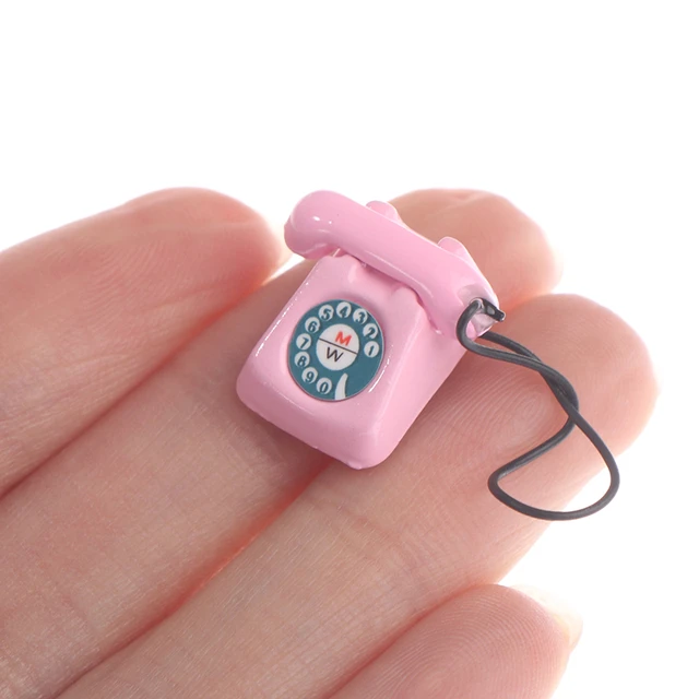 1 12 Telephone Doll House Phones Dolls Barbie Phone Barbie Dolls 1 6 Mini Doll Aliexpress