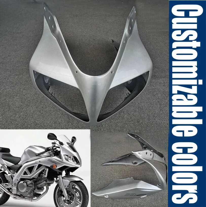 Fit For 2003 - 2011 Suzuki SV650S SV1000S Front Upper Fairing Headlight Nose Cowl Motorcycle SV650 SV1000 2004 2005 2006 2007