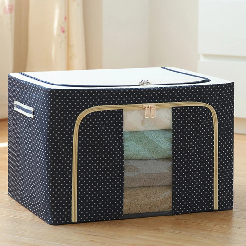 

Hot Large Capacity Clothes Storage Box Foldable Dustproof Closet Organizer Oxford Cloth Luggage Blanket Quilt Sorting Bag