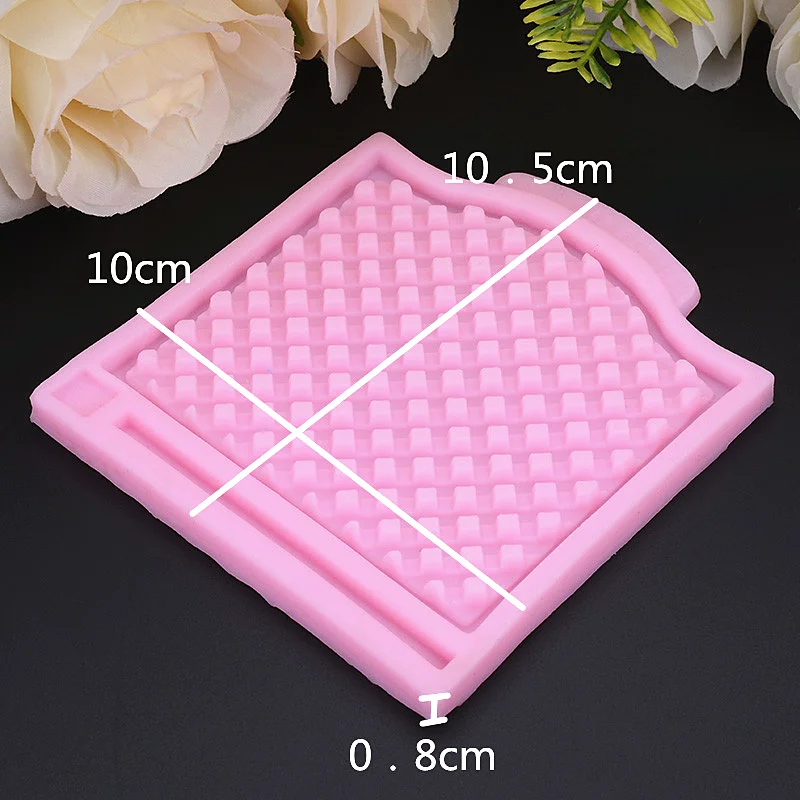 Diamond Grid Silicone Mold Chocolate Dessert Lace Decoration Supplies DIY Cake Pastry Fondant Moulds Resin Kitchen Baking Tool