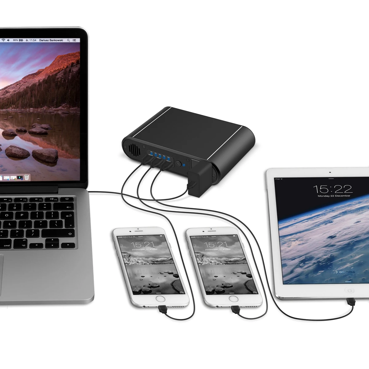 PD120W Mac Laptop & Mobile Phone Power Bank 30000mAh AC DC Super Fast Charger PC Power Bank 2021 New Trending Products