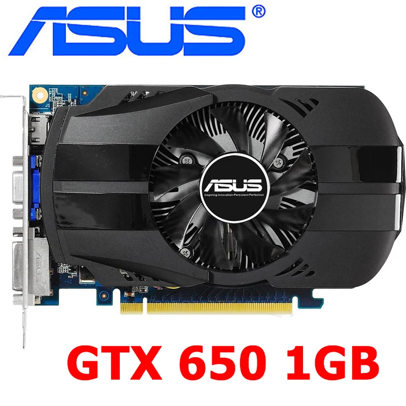 

ASUS Original GTX 650 1GB Video Card 128Bit GDDR5 Graphics Cards for nVIDIA Geforce GTX650 Hdmi Dvi VGA Cards On Sale Used