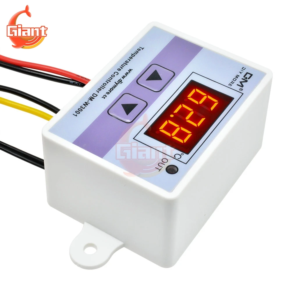 Temperature Controller  DC 24V 110V-220V 12V Digital LED Temperature Controller Thermometer Thermo Controller Switch Probe