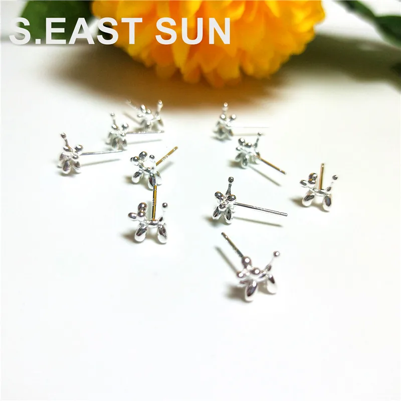 S.EAST SUN Korean fashion fashion 925 Sterling Silver Mini Cute Dog Earrings suitable for women jewelry accessories gift jewelry